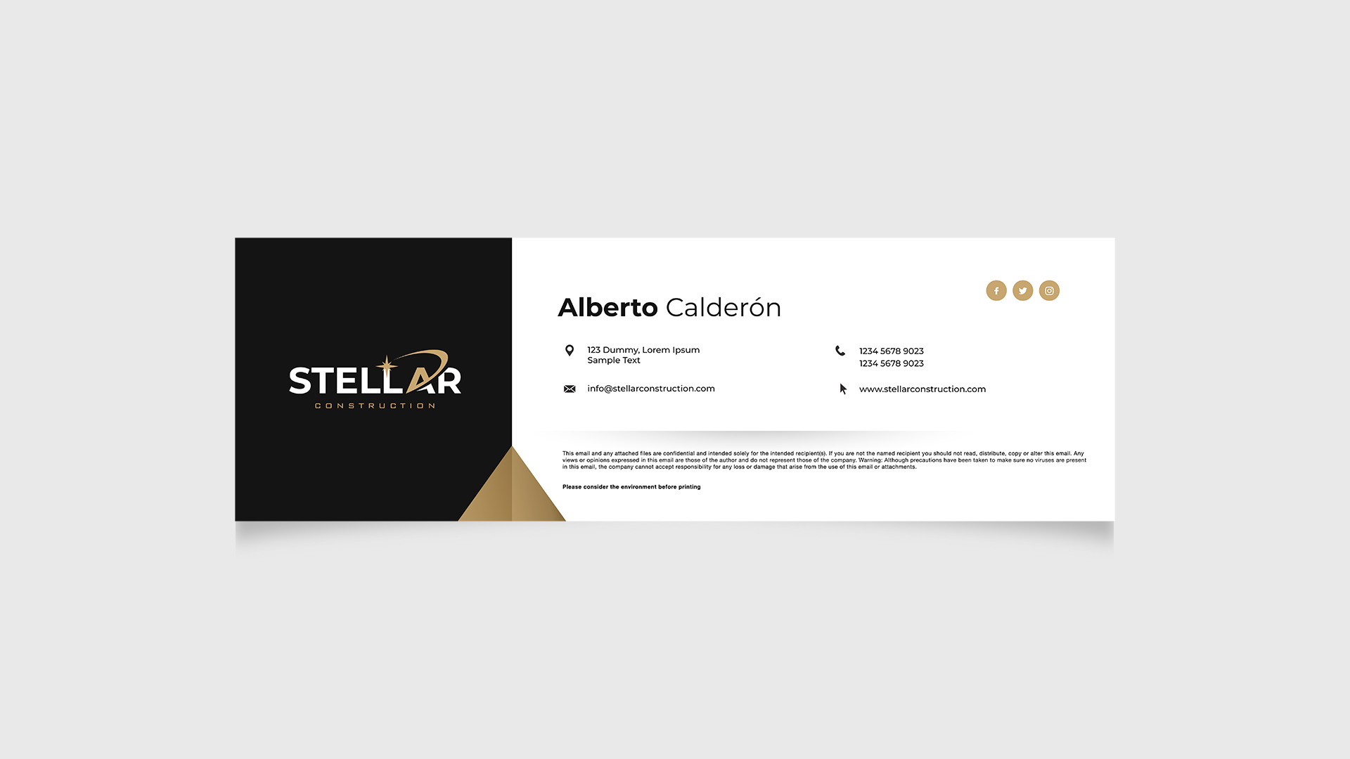 Stellar Construction branding 7